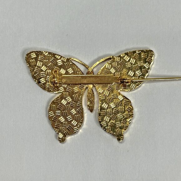 1980s Cloisonne Butterfly Brooch Pin Enamel Retro Vintage Cottagecore Gardencore - Picture 4 of 4